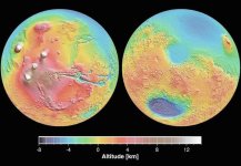 Altitude Map of Mars